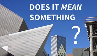 Denver's Art Museum & city skyline.